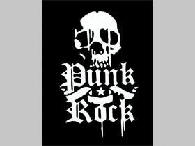 Punk Rock chrbtová nášivka veľkosť cca. A4 (po krajoch neobšívaná) rozmery 36x24cm
